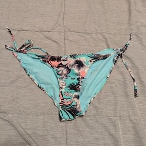 Floral Aqua Bikini Bottom